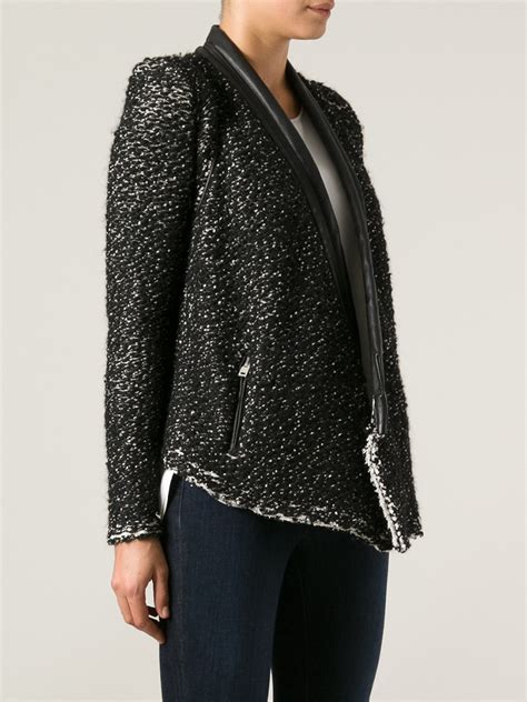 paloma jacket iro black chanel tweed|iro tweed selects.